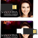 2GB Credit Card Flash Drive with Selfie Image or Photo