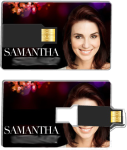 free-flash-drive 2GB Credit Card Flash Drive with Selfie Image or Photo